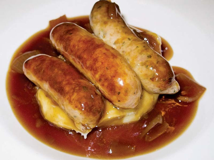 Bratwurst Glaseado con Cerveza